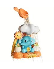 Playful Elephant and Sunflower Shower Toy - Whimsical ABS Bathroom Decoration with Watering Can and Cloud Design, Ideal for Birthdays and Holidays Playful Elephant and Sunflower Shower Toy - Whimsical ABS Bathroom Decoration with Watering Can and Cloud Design, Ideal for Birthdays and Holidays