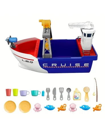 Children's Toy Boat, Water Fishing Puzzle Toys, Summer Outdoor Parent-Child Interactive Water Toys, Suitable for Boys and Girls over 3 years old toys accessories color random Children's Toy Boat, Water Fishing Puzzle Toys, Summer Outdoor Parent-Child Interactive Water Toys, Suitable for Boys and Girls over 3 years old toys accessories color random