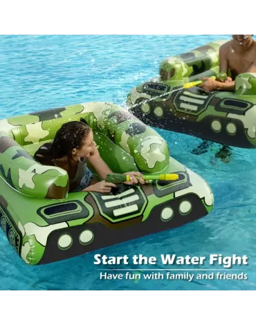 Tank Pool Floats Adults Pool Floaties Swimming Pool Tank with Water Cannon Gun Swim Floaty Rafts Lake Beach Party Pool Toys for Boys Girls Adults Tank Pool Floats Adults Pool Floaties Swimming Pool Tank with Water Cannon Gun Swim Floaty Rafts Lake Beach Party Pool Toys for Boys Girls Adults