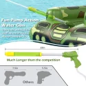 Tank Pool Floats Adults Pool Floaties Swimming Pool Tank with Water Cannon Gun Swim Floaty Rafts Lake Beach Party Pool Toys for Boys Girls Adults