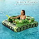 Tank Pool Floats Adults Pool Floaties Swimming Pool Tank with Water Cannon Gun Swim Floaty Rafts Lake Beach Party Pool Toys for Boys Girls Adults