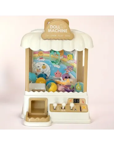 A Set Of 12inch Claw Electromechanical Toys with Doll, Twist Egg And Game Coin, Beautifully Designed, Durable ABS Material, Two Power Modes, Perfect Gift A Set Of 12inch Claw Electromechanical Toys with Doll, Twist Egg And Game Coin, Beautifully Designed, Durable ABS Material, Two Power Modes, Perfect Gift